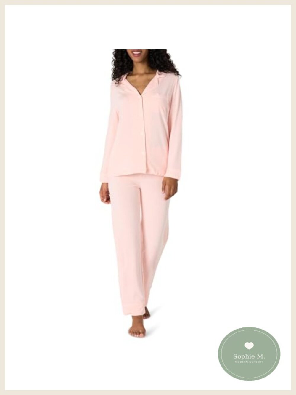 Women's Long Sleeve Modal Pajama Set with Pants